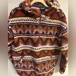 Wrangler Retro Sherpa Aztec Quarter Zip